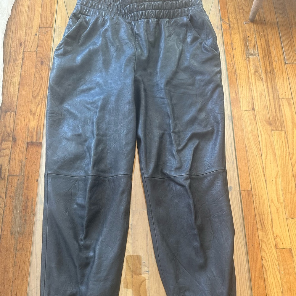 Veronica Beard Leather Jogger